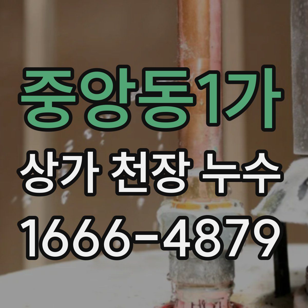 중앙동1가 상가 천장 누수