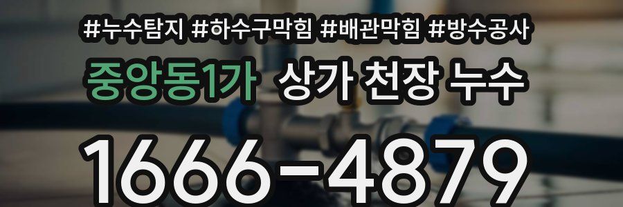 중앙동1가 상가 천장 누수
