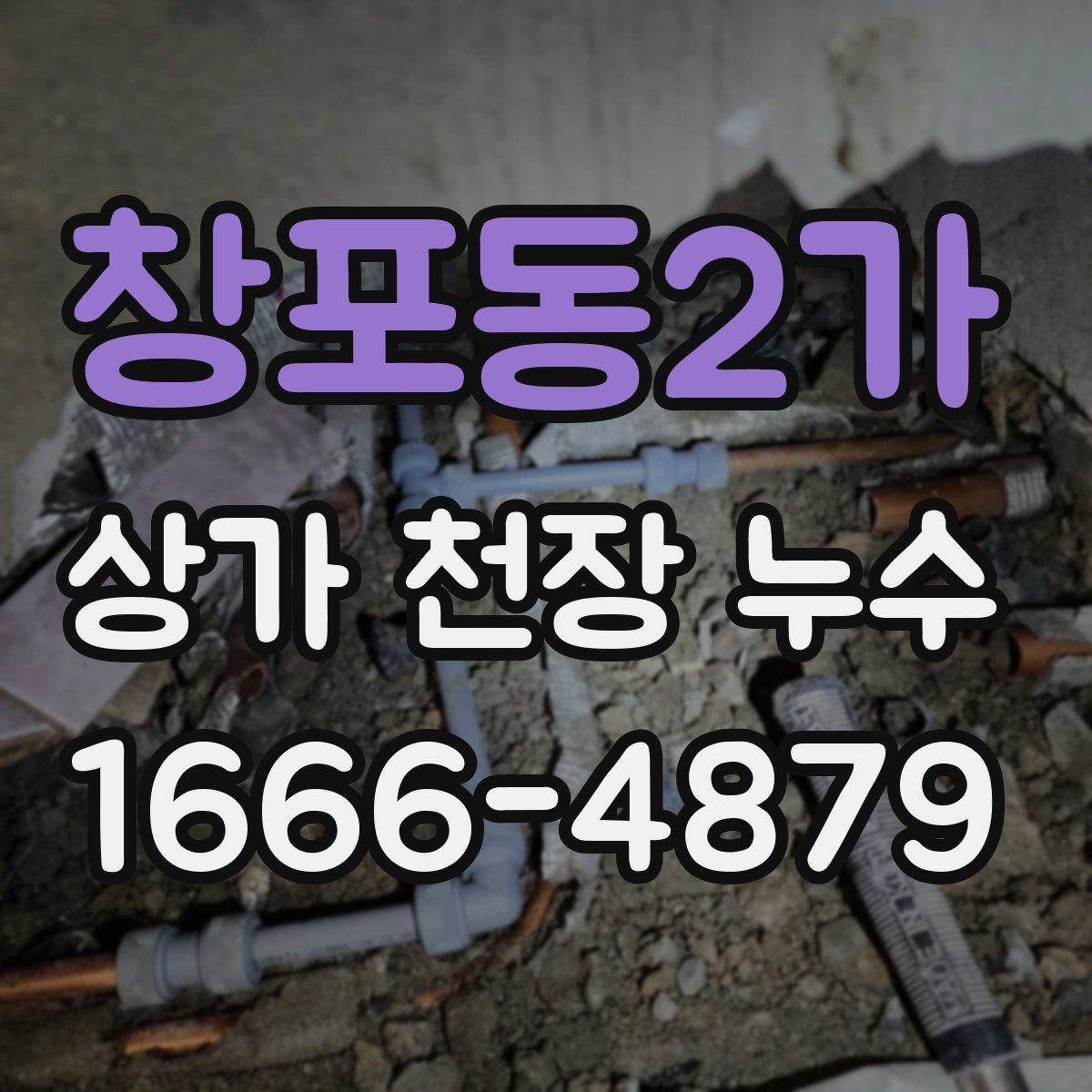 창포동2가 상가 천장 누수
