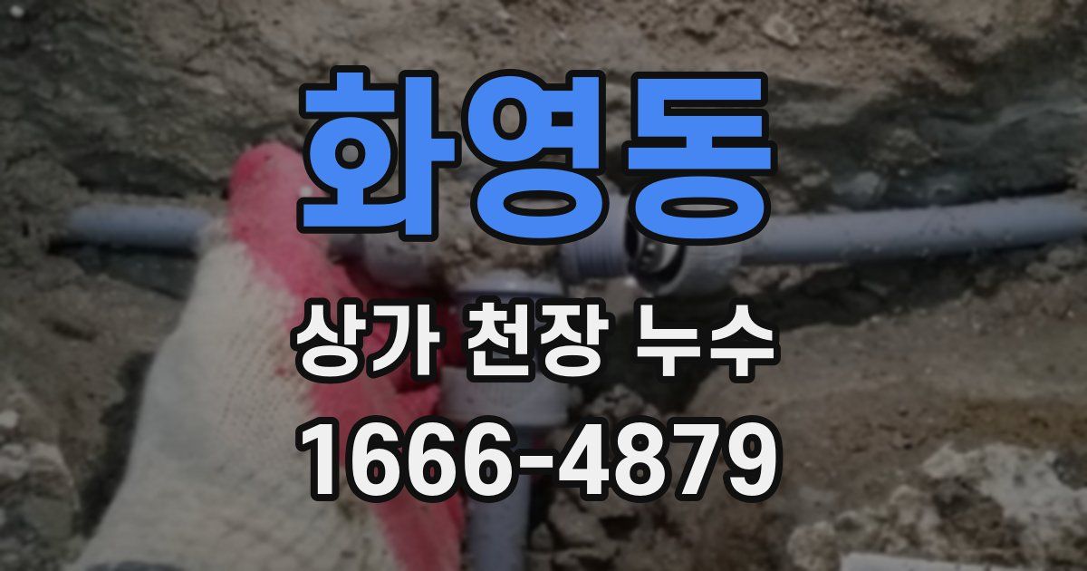 화영동 상가 천장 누수