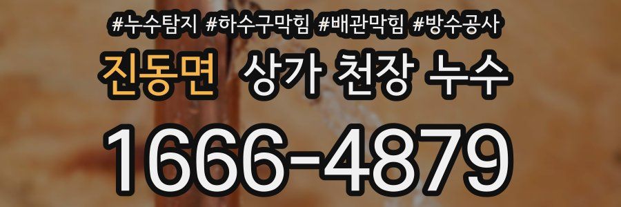 진동면 상가 천장 누수