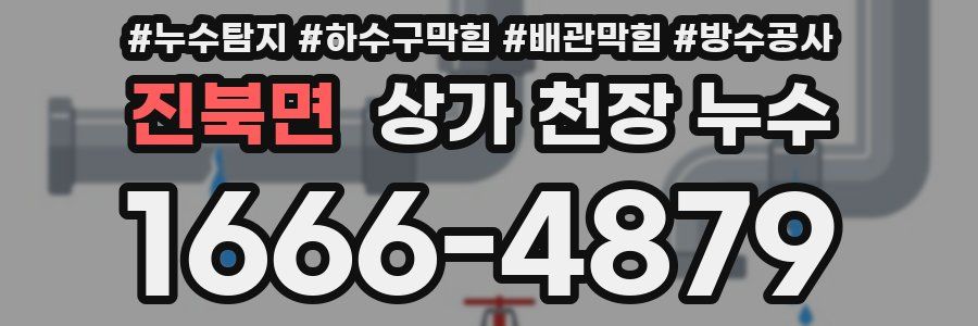 진북면 상가 천장 누수