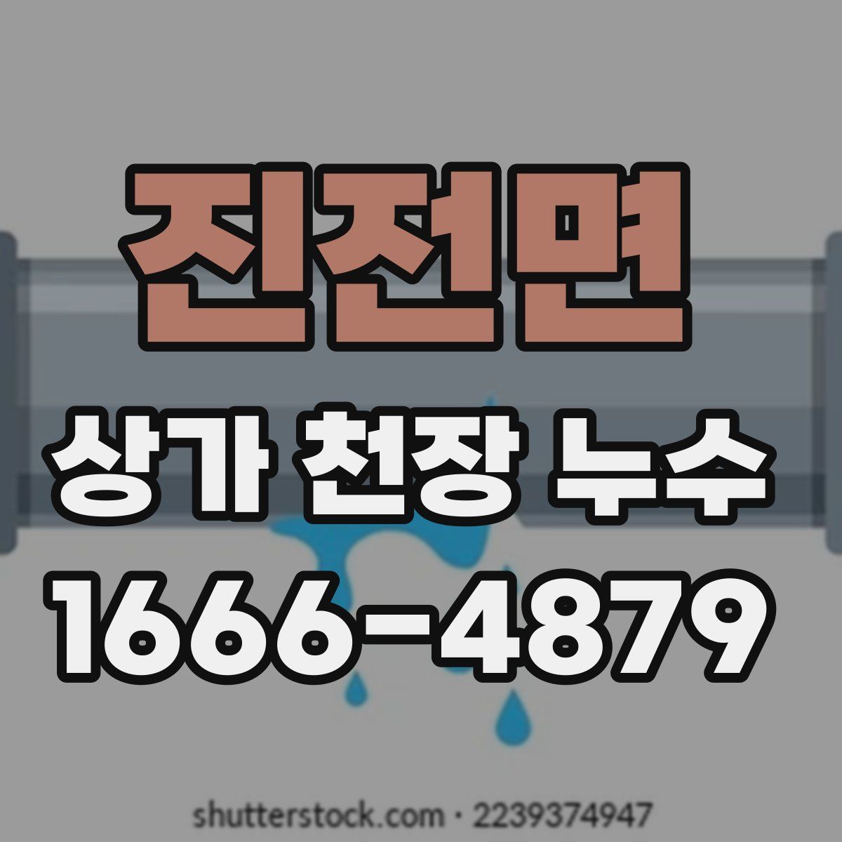진전면 상가 천장 누수