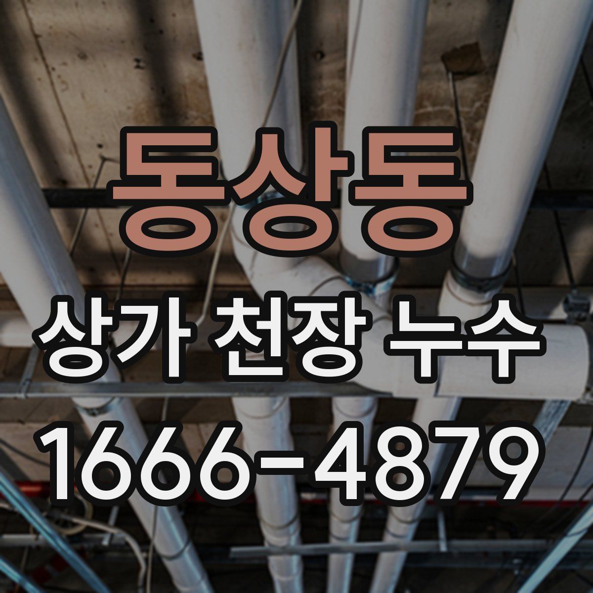 동상동 상가 천장 누수