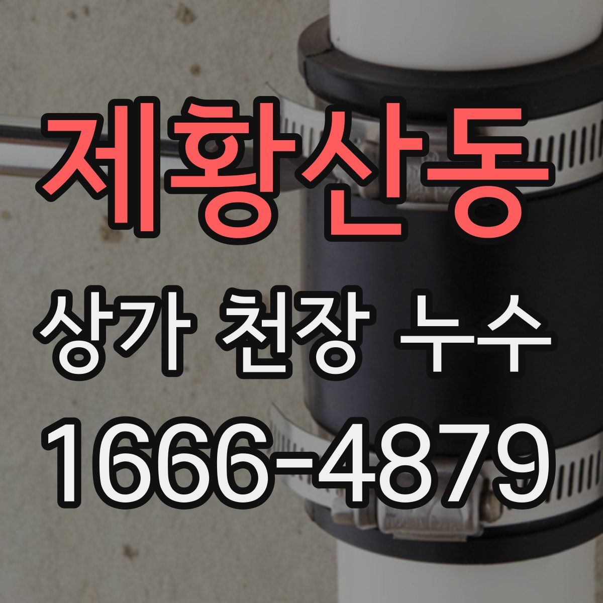 제황산동 상가 천장 누수