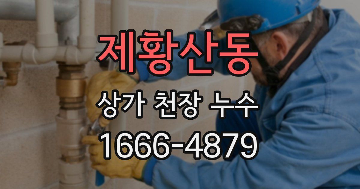 제황산동 상가 천장 누수