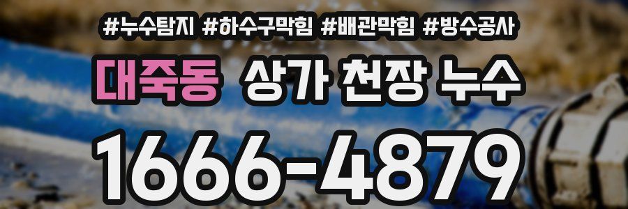 대죽동 상가 천장 누수