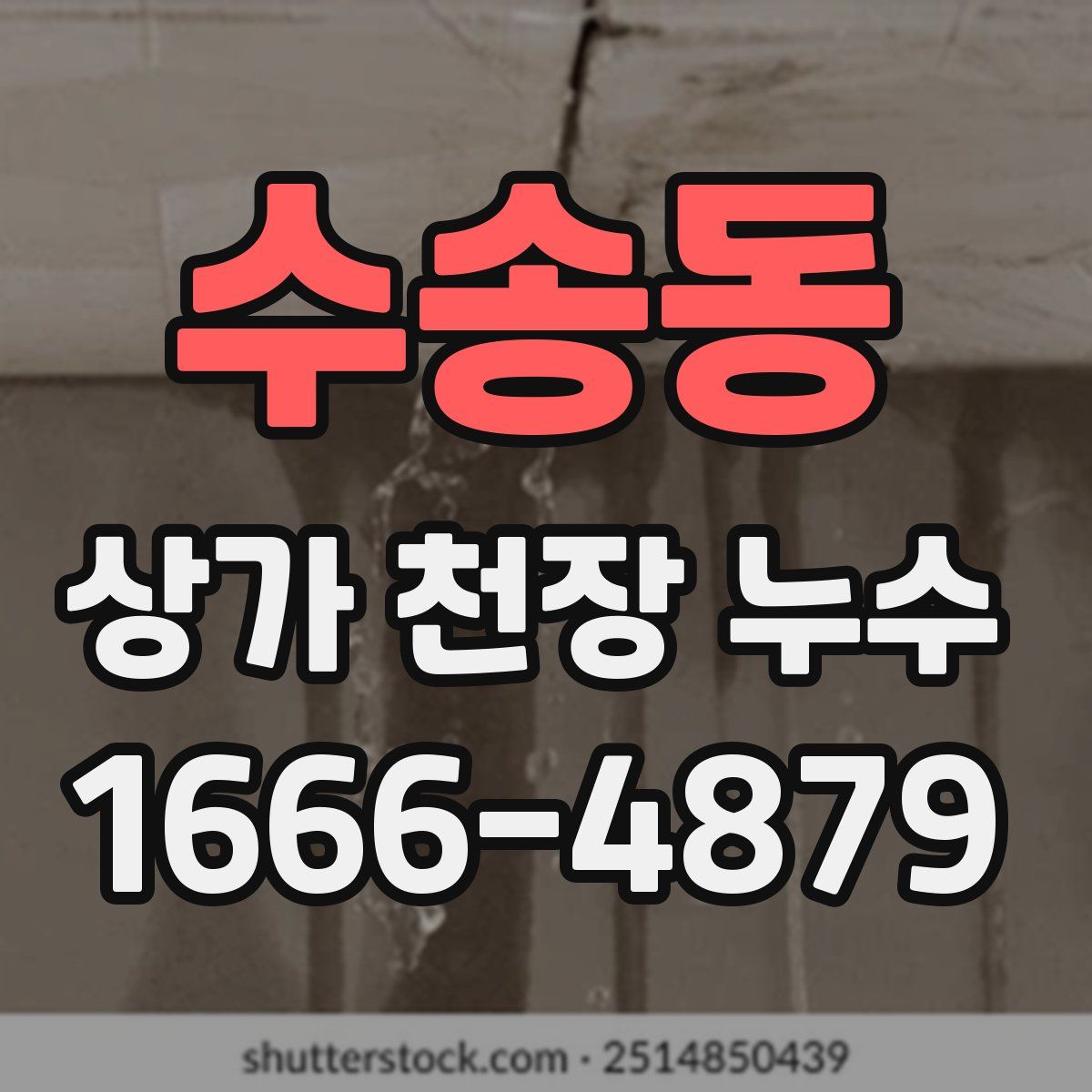 수송동 상가 천장 누수