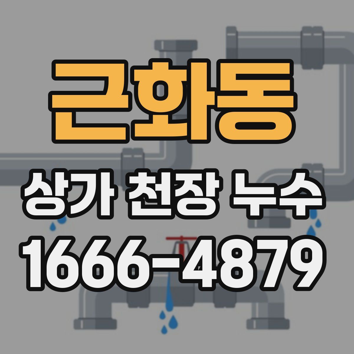 근화동 상가 천장 누수