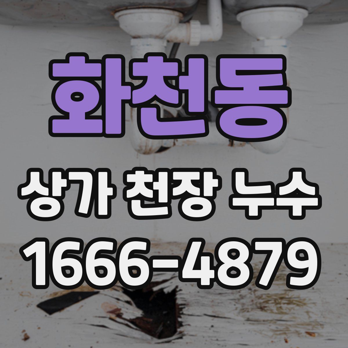화천동 상가 천장 누수