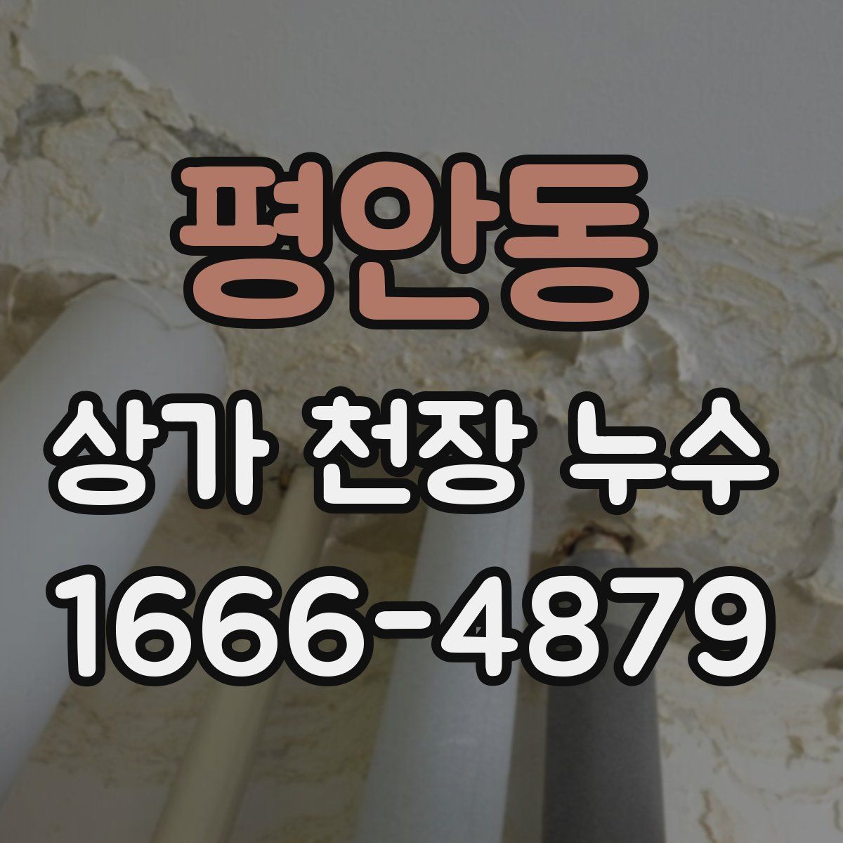 평안동 상가 천장 누수