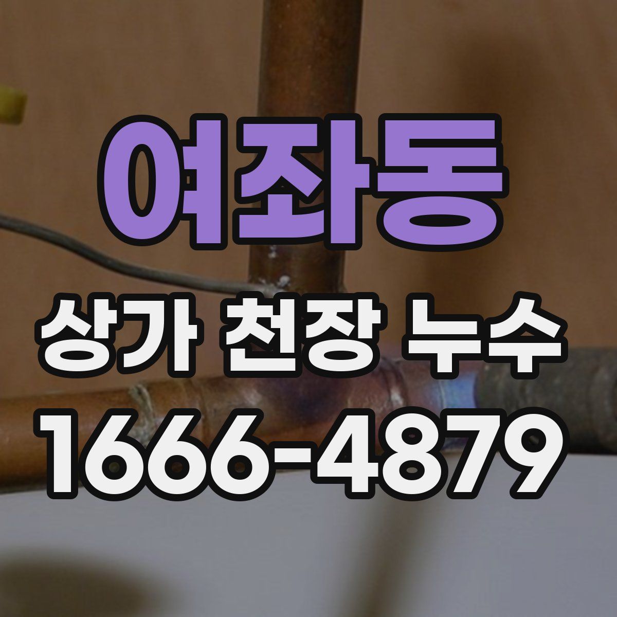 여좌동 상가 천장 누수