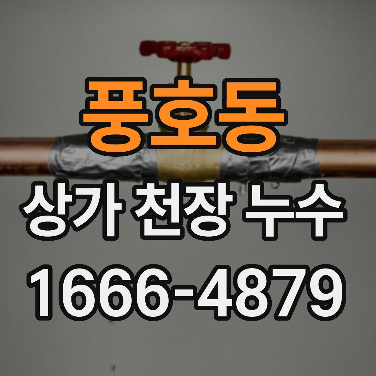 풍호동 상가 천장 누수