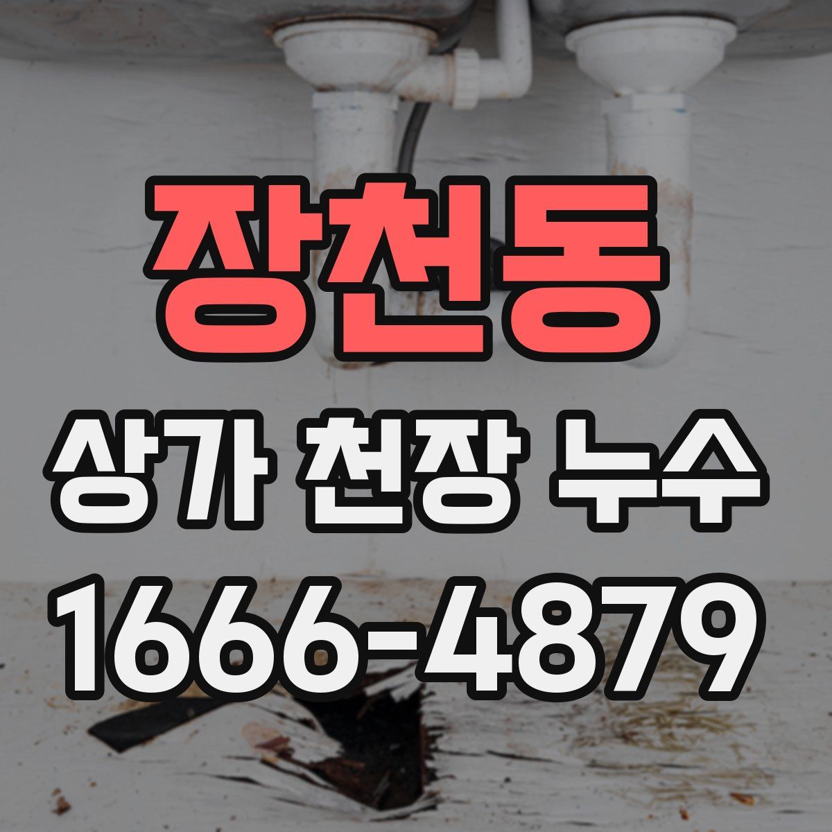 장천동 상가 천장 누수