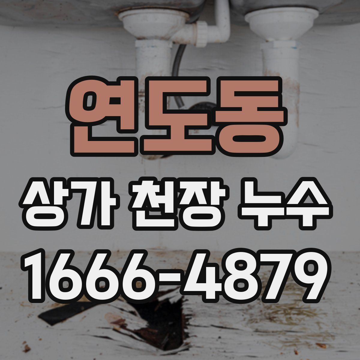 연도동 상가 천장 누수