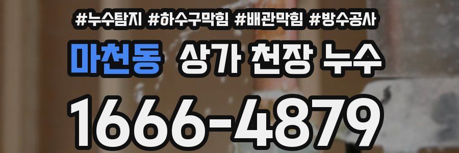마천동 상가 천장 누수