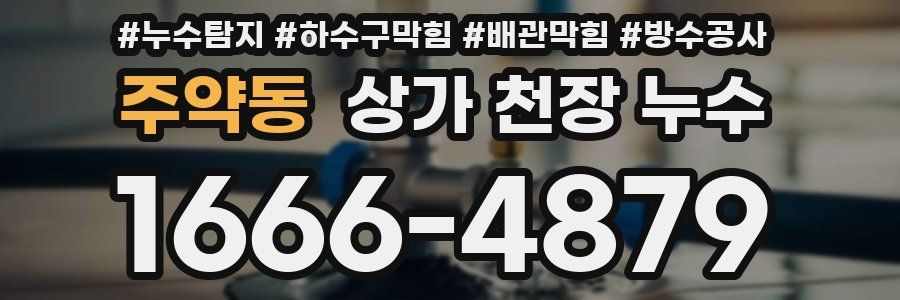 주약동 상가 천장 누수