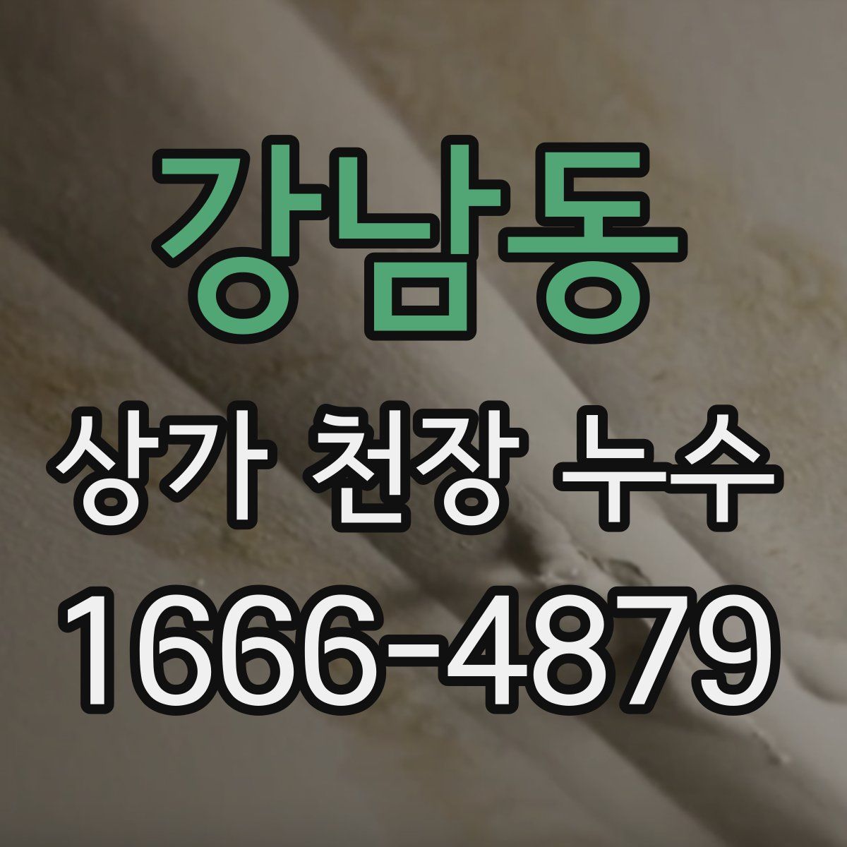 강남동 상가 천장 누수