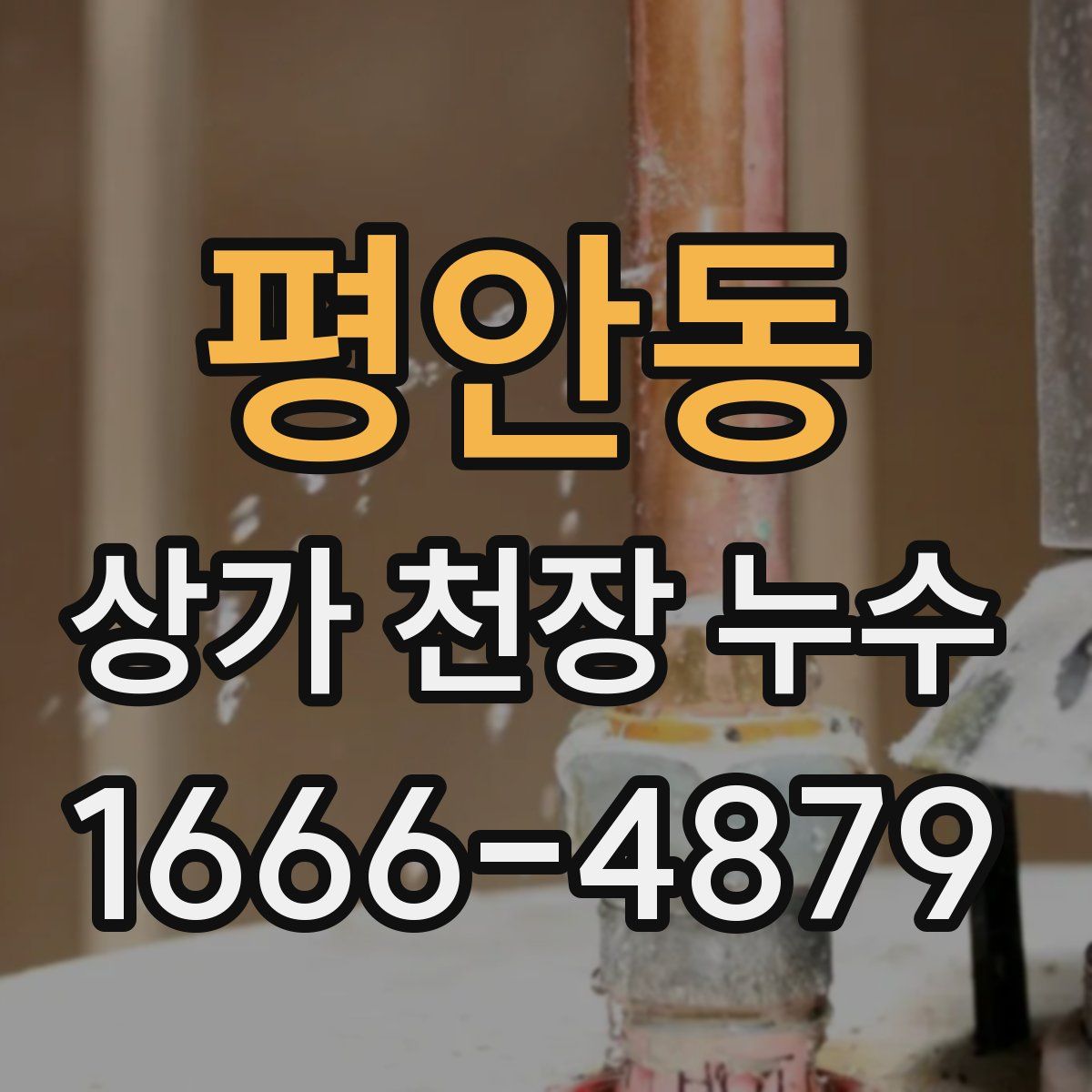 평안동 상가 천장 누수