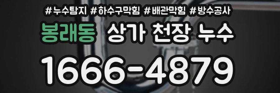 봉래동 상가 천장 누수