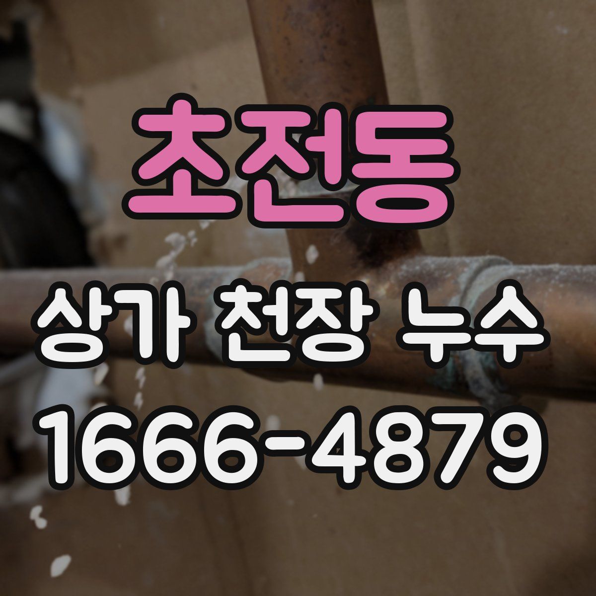 초전동 상가 천장 누수