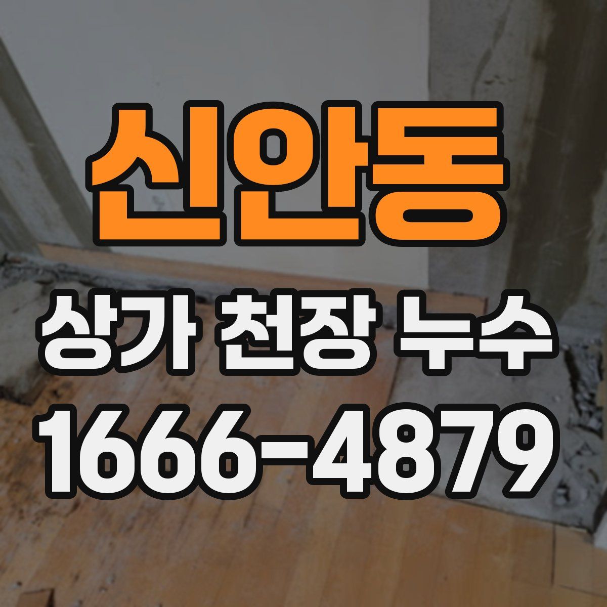 신안동 상가 천장 누수