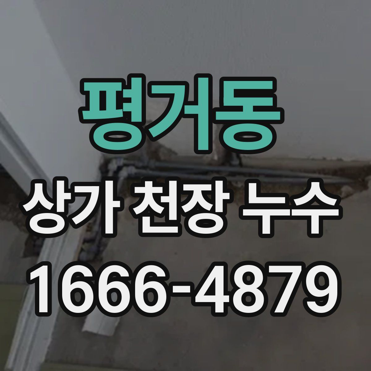 평거동 상가 천장 누수