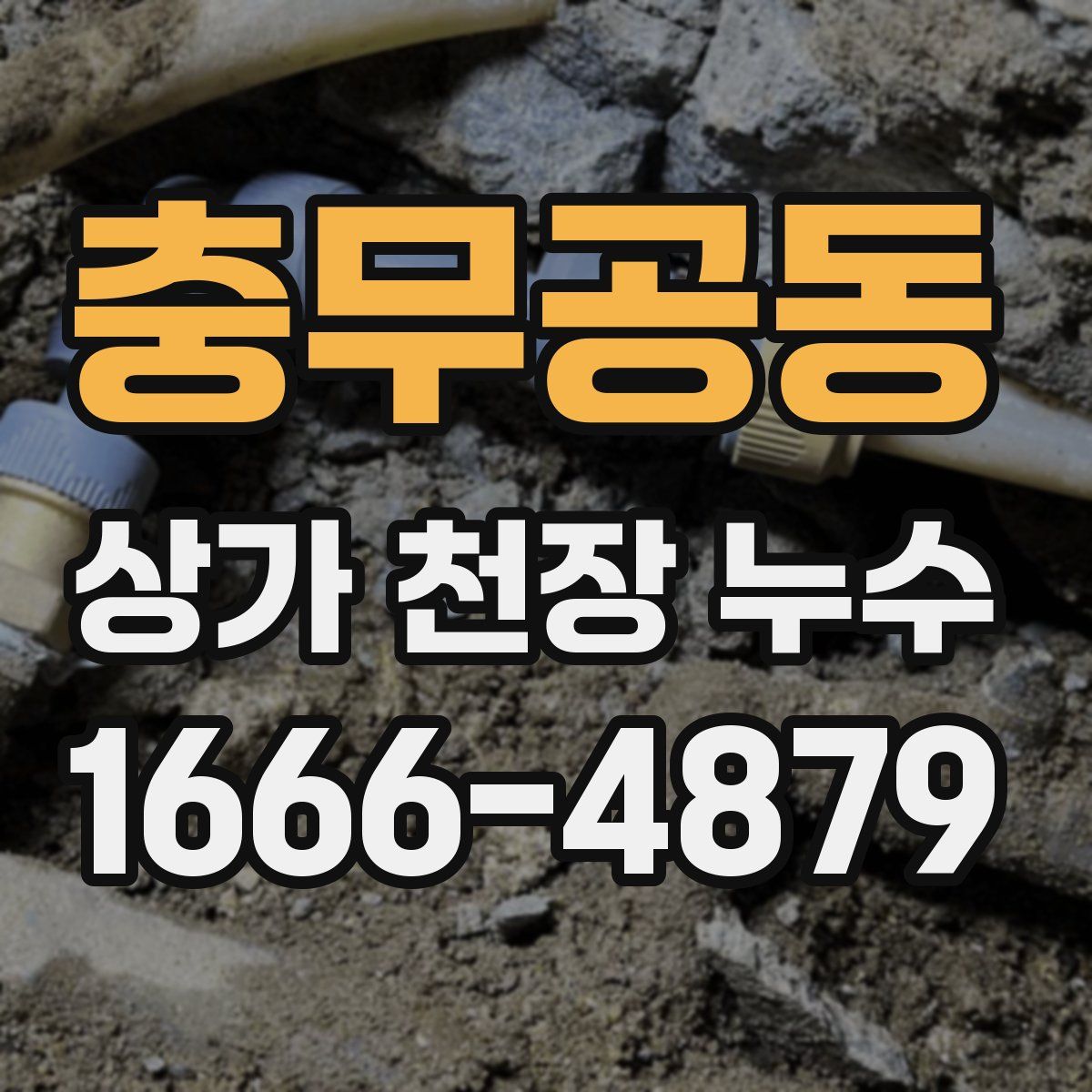 충무공동 상가 천장 누수