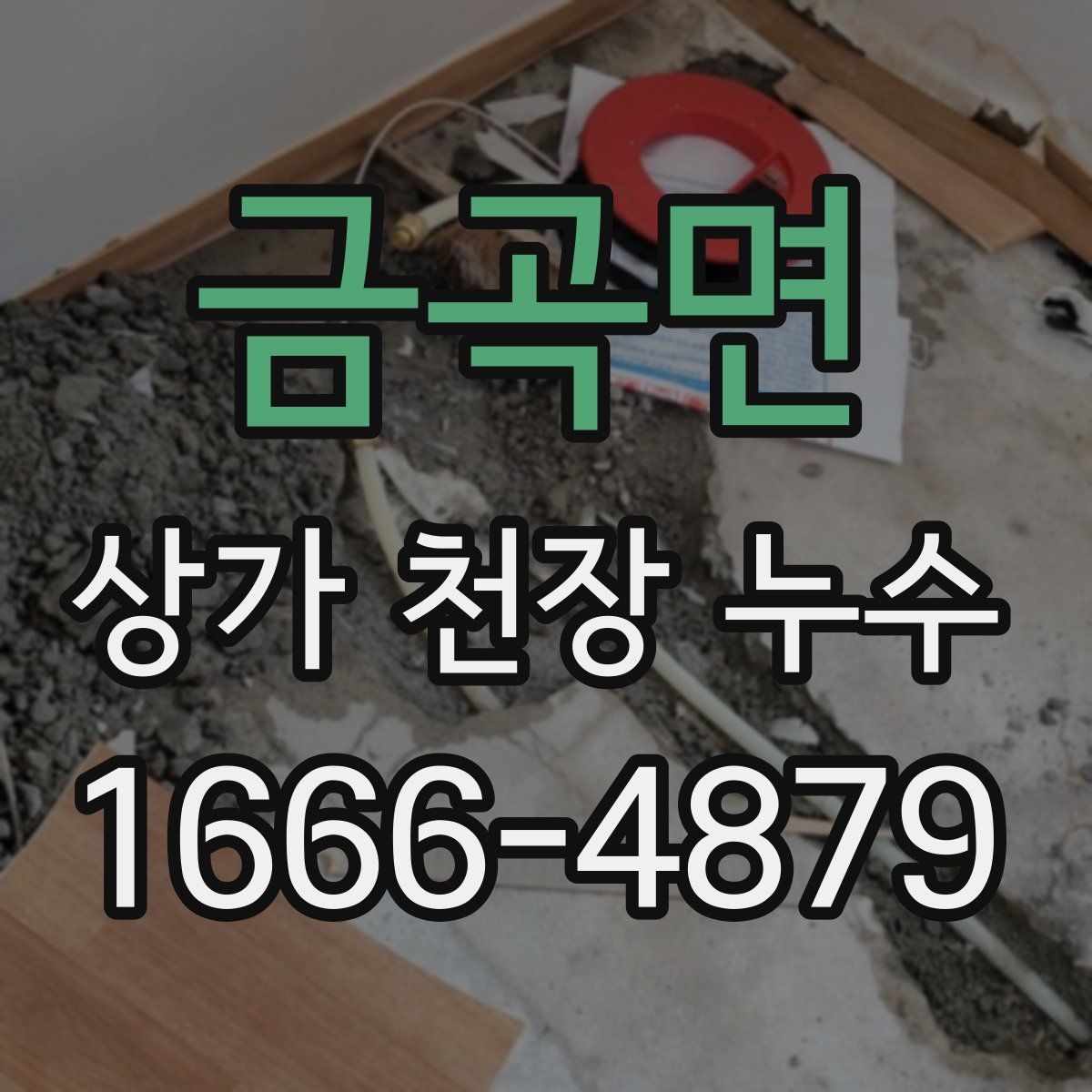 금곡면 상가 천장 누수