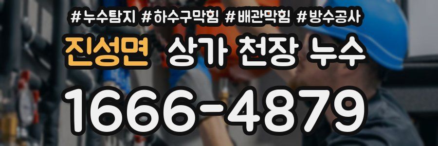 진성면 상가 천장 누수
