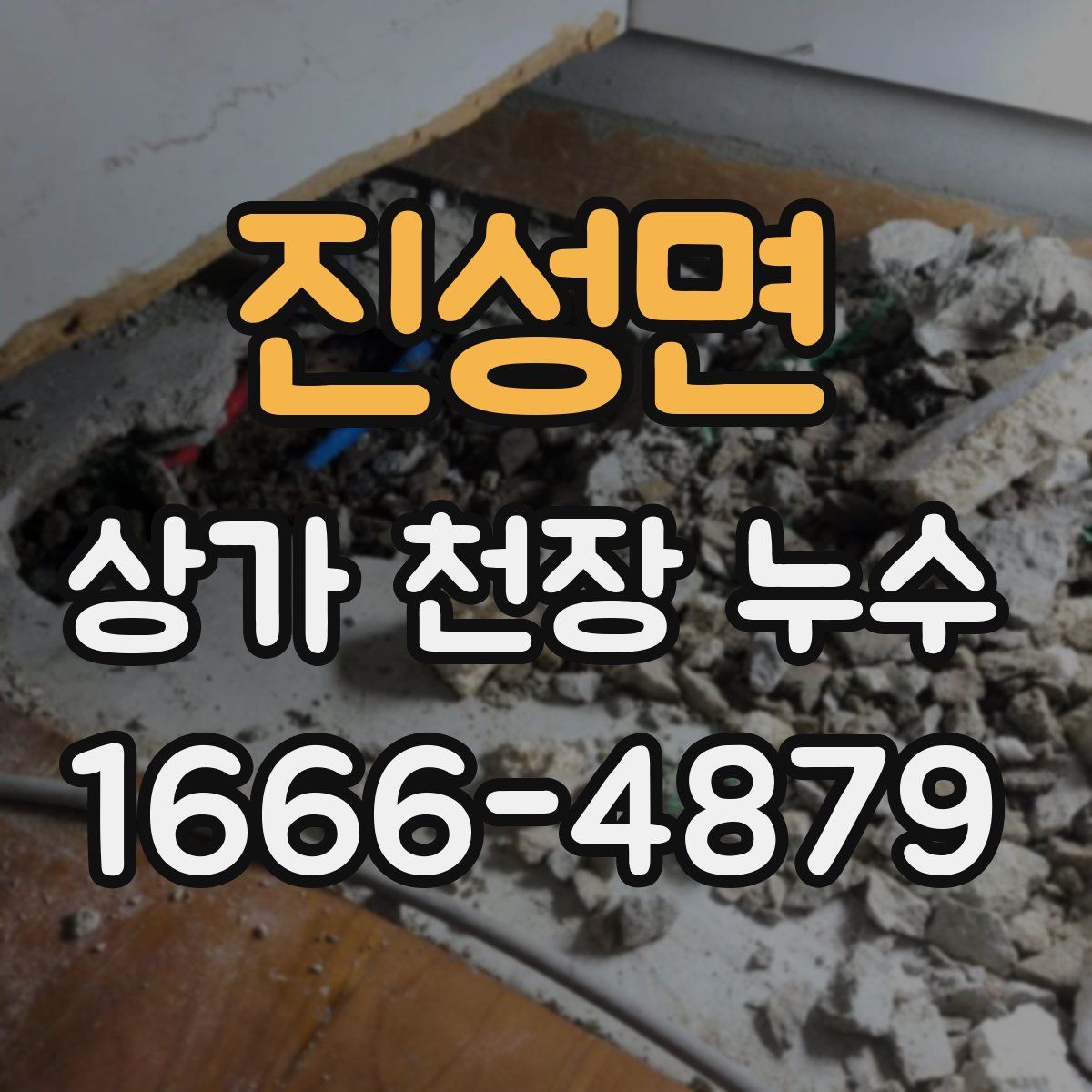 진성면 상가 천장 누수