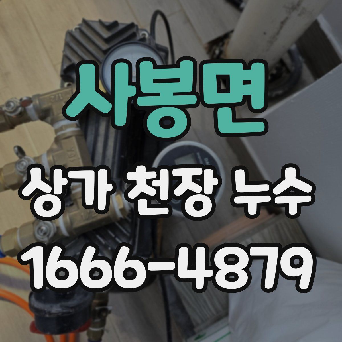 사봉면 상가 천장 누수