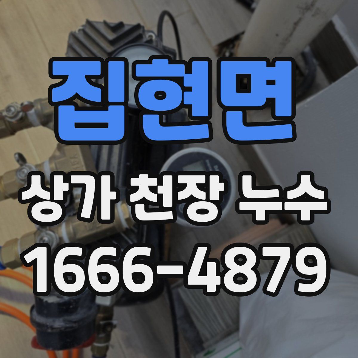 집현면 상가 천장 누수