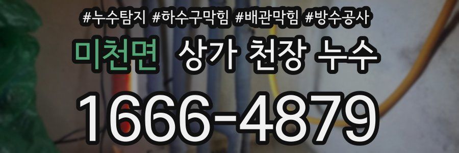 미천면 상가 천장 누수