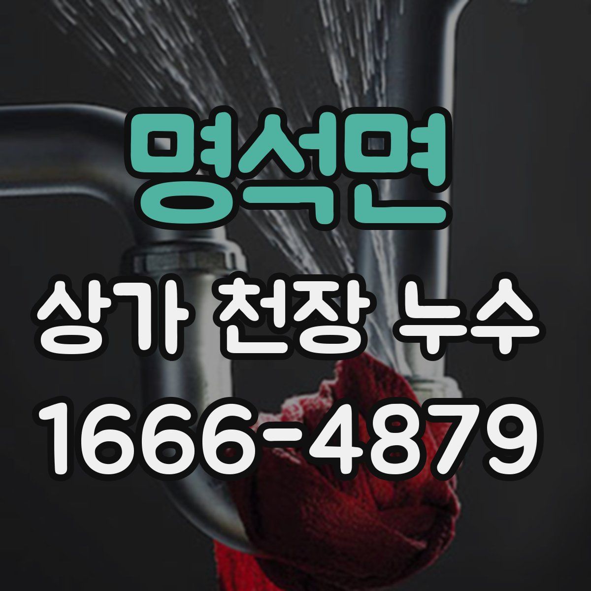 명석면 상가 천장 누수