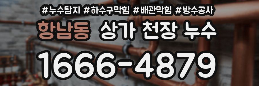 항남동 상가 천장 누수