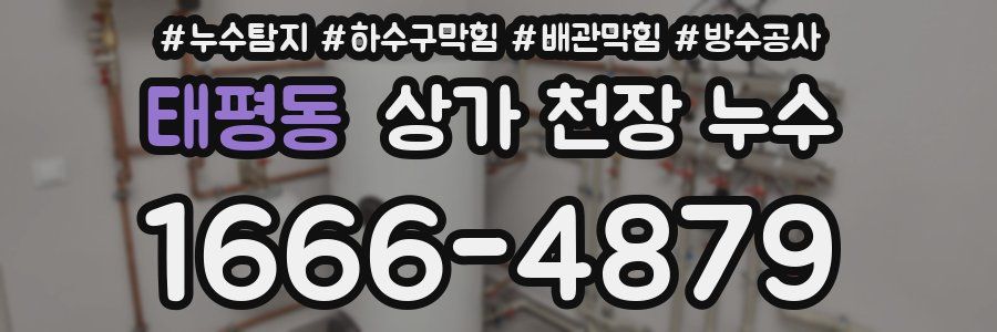 태평동 상가 천장 누수