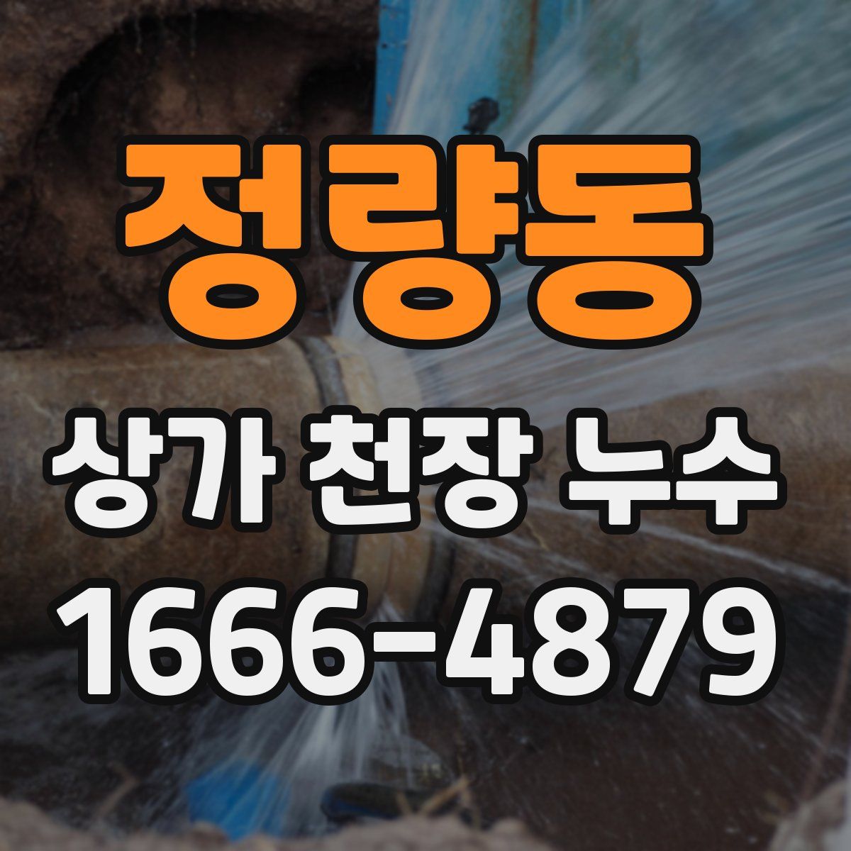 정량동 상가 천장 누수