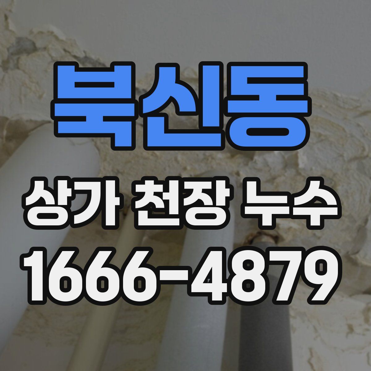 북신동 상가 천장 누수