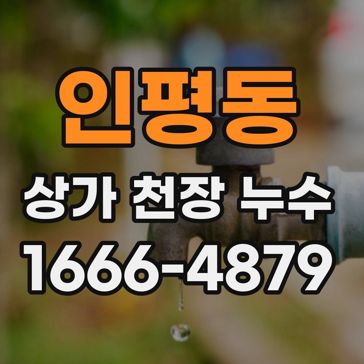 인평동 상가 천장 누수