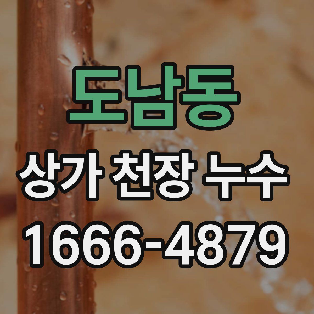 도남동 상가 천장 누수