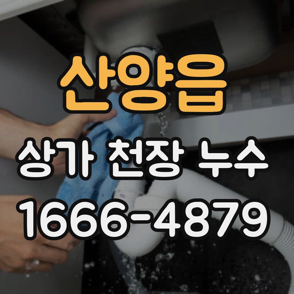 산양읍 상가 천장 누수