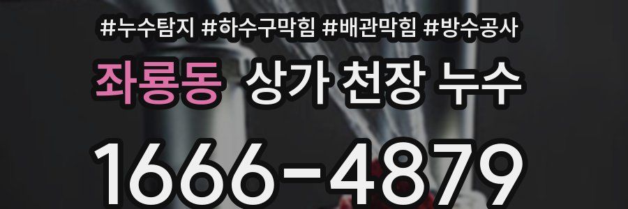 좌룡동 상가 천장 누수