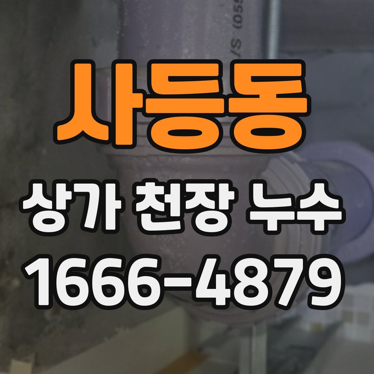 사등동 상가 천장 누수