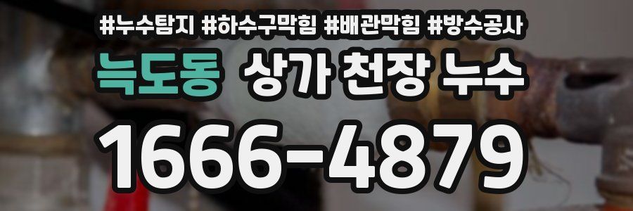 늑도동 상가 천장 누수