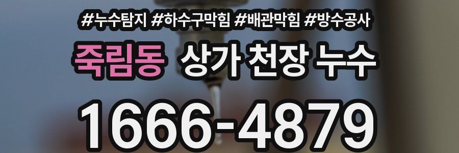 죽림동 상가 천장 누수