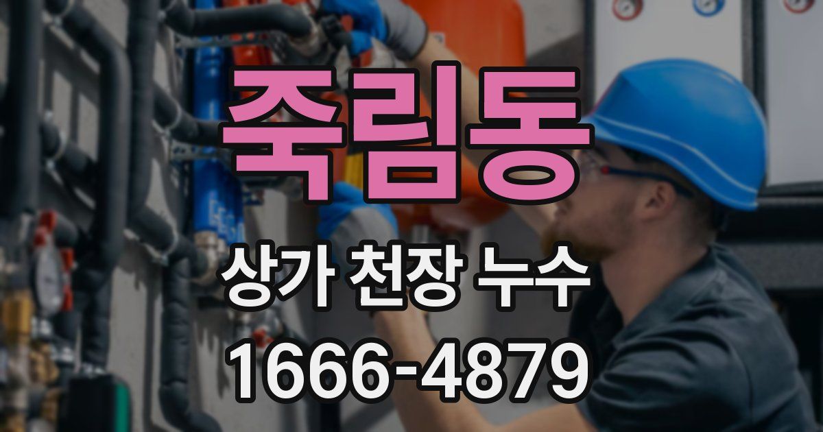 죽림동 상가 천장 누수