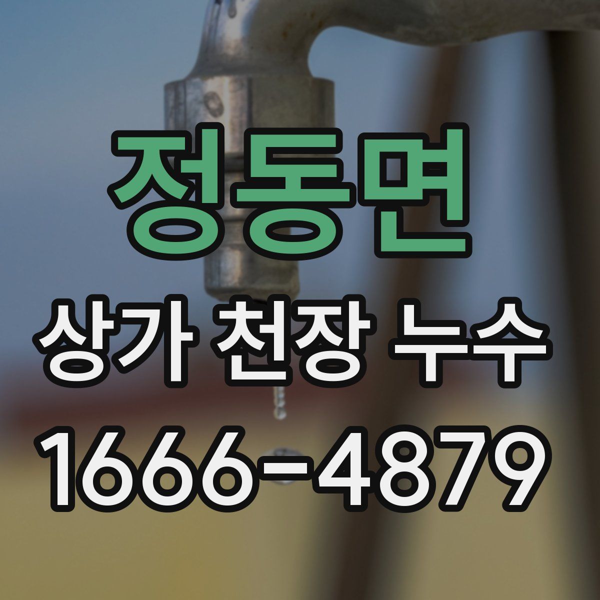 정동면 상가 천장 누수