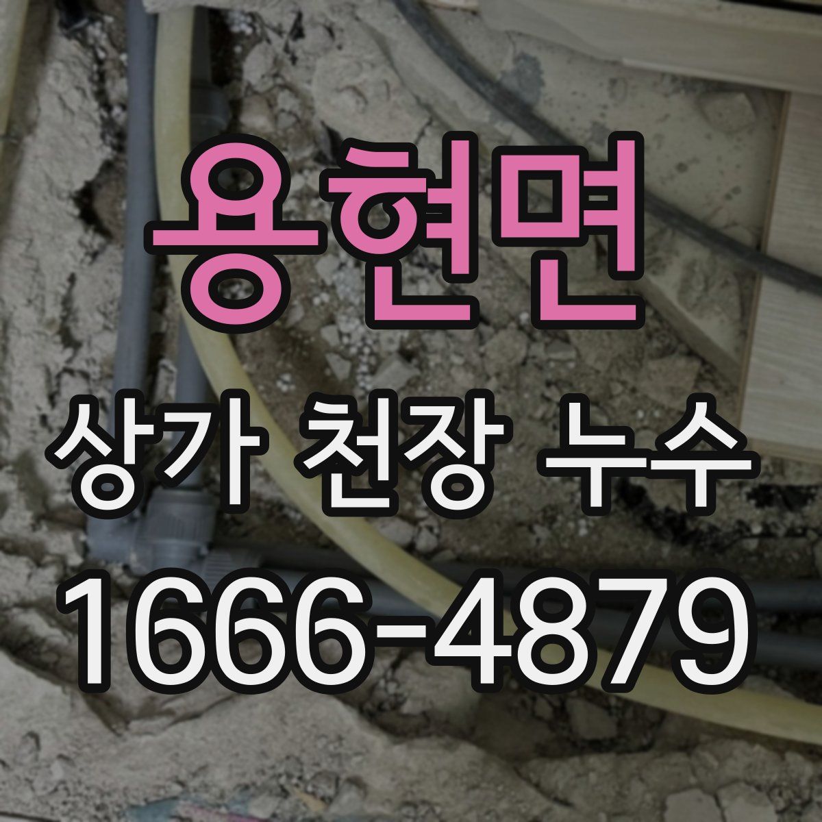 용현면 상가 천장 누수