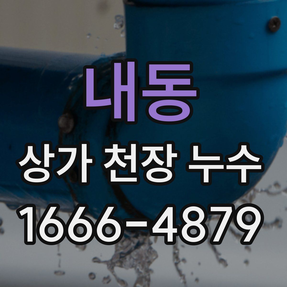 내동 상가 천장 누수